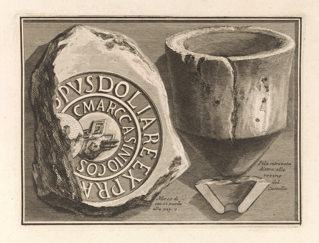 Ruiny Zamku autorstwa Giovanni Battista Piranesi