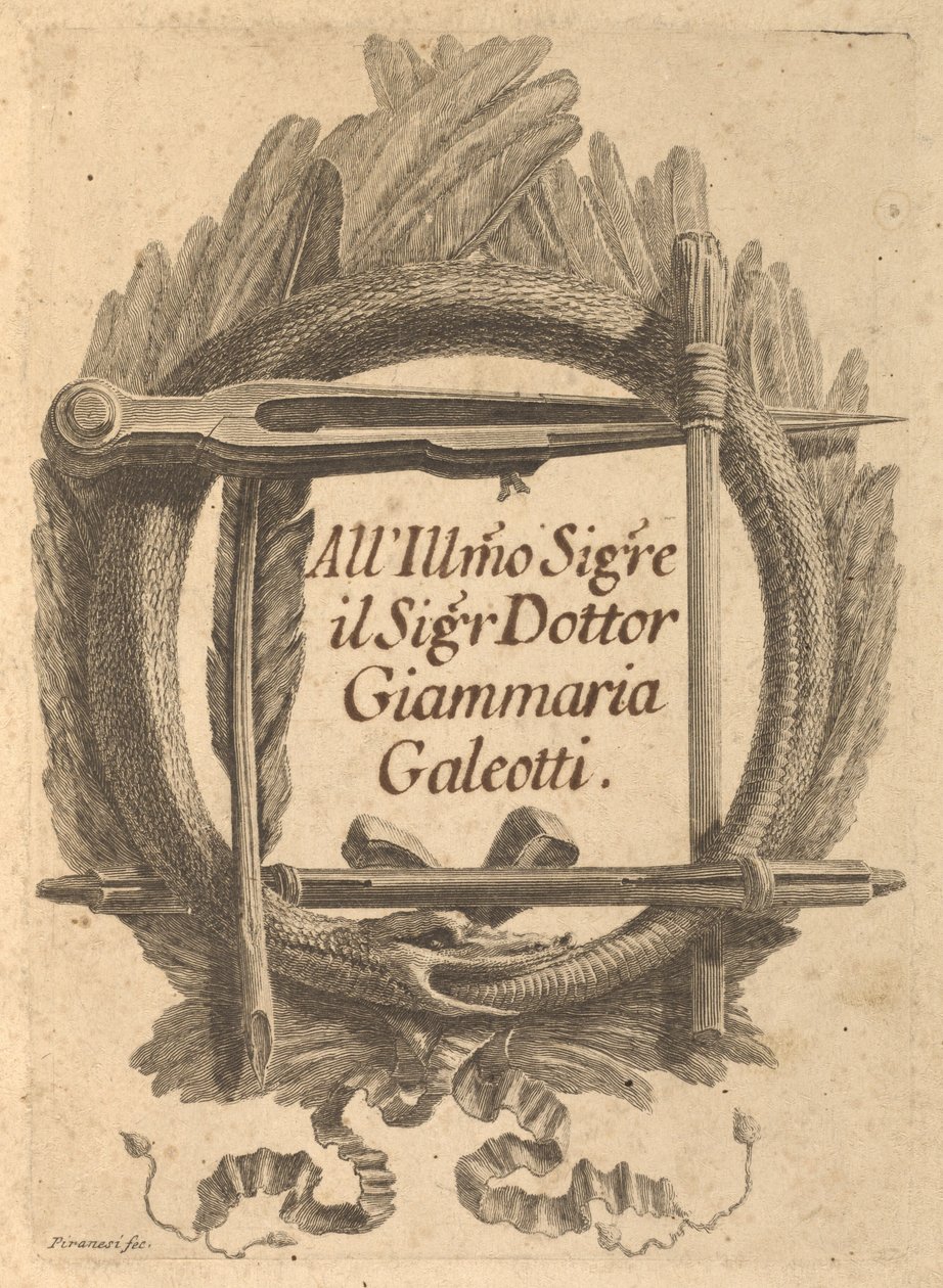 Listy z usprawiedliwieniem napisane do pana Charlemonta i jego agentów w Rzymie autorstwa Giovanni Battista Piranesi