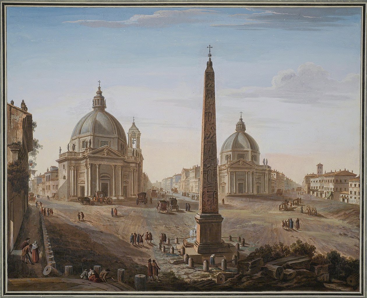 Piazza del Popolo, Rzym autorstwa Giovanni Battista Piranesi