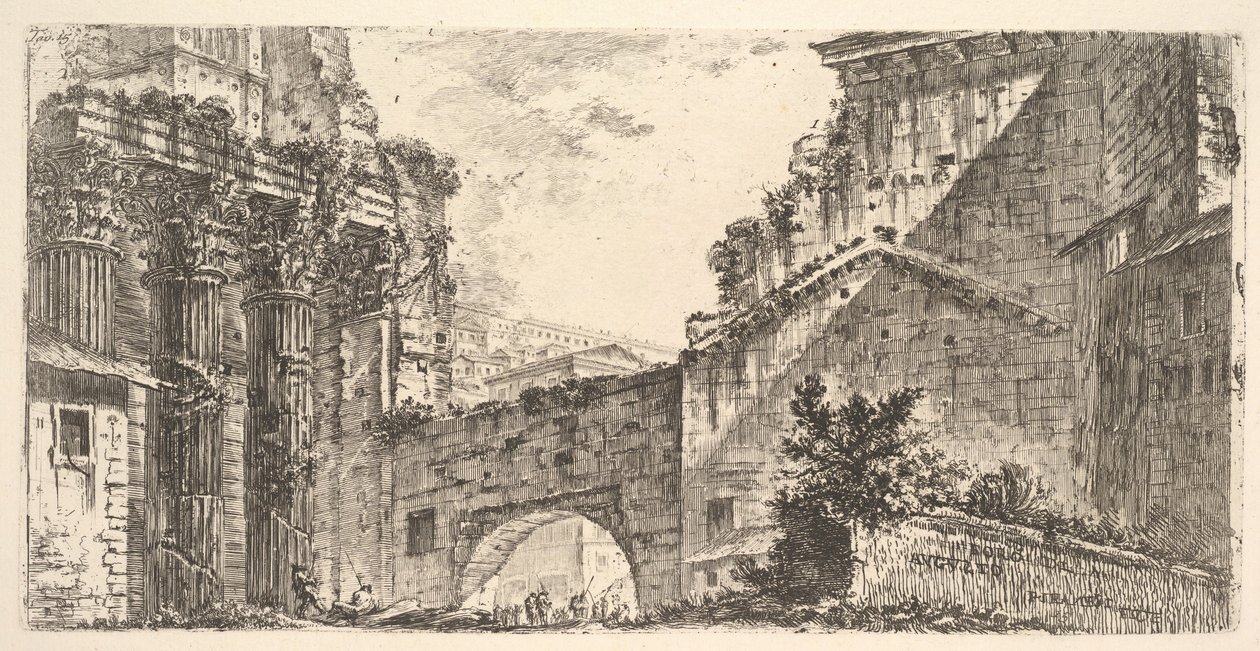 Tablica 15: Forum Augusta Forum Augusta, ca. 1748. autorstwa Giovanni Battista Piranesi