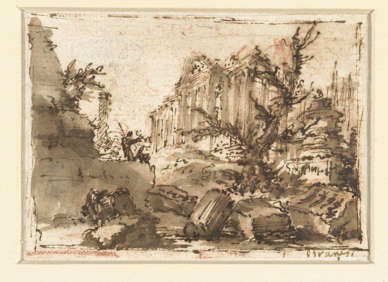 Rzymskie ruiny autorstwa Giovanni Battista Piranesi