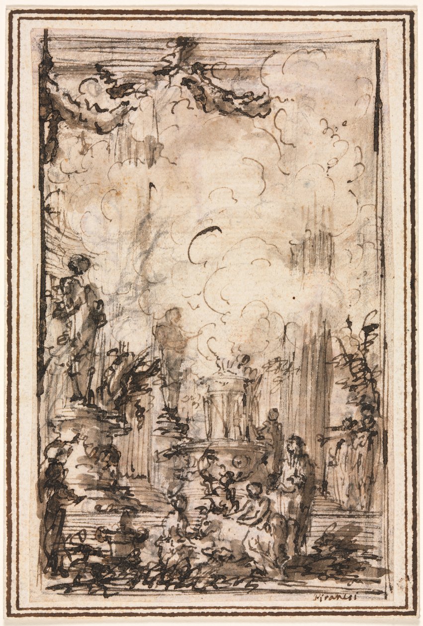 Ofiara w świątyni autorstwa Giovanni Battista Piranesi