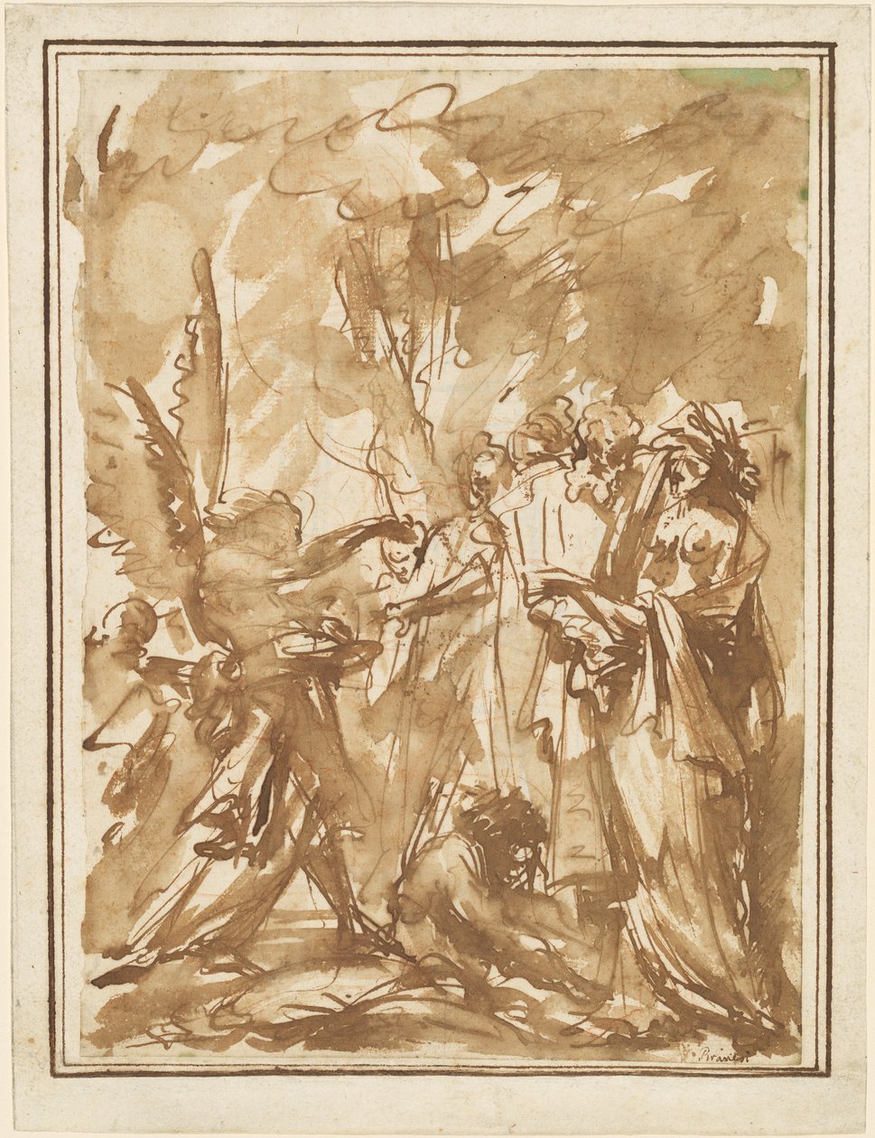 Scherzo z antycznymi figurami autorstwa Giovanni Battista Piranesi