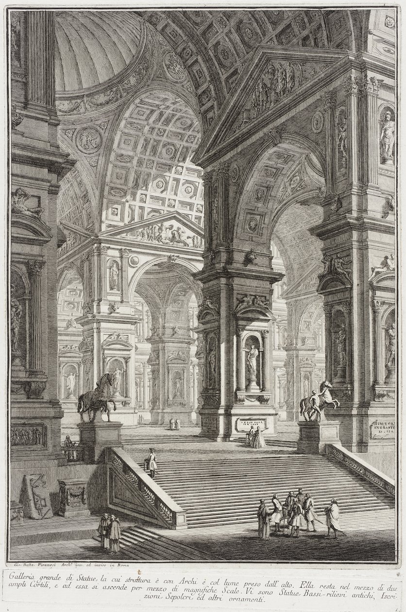 Galeria rzeźb autorstwa Giovanni Battista Piranesi