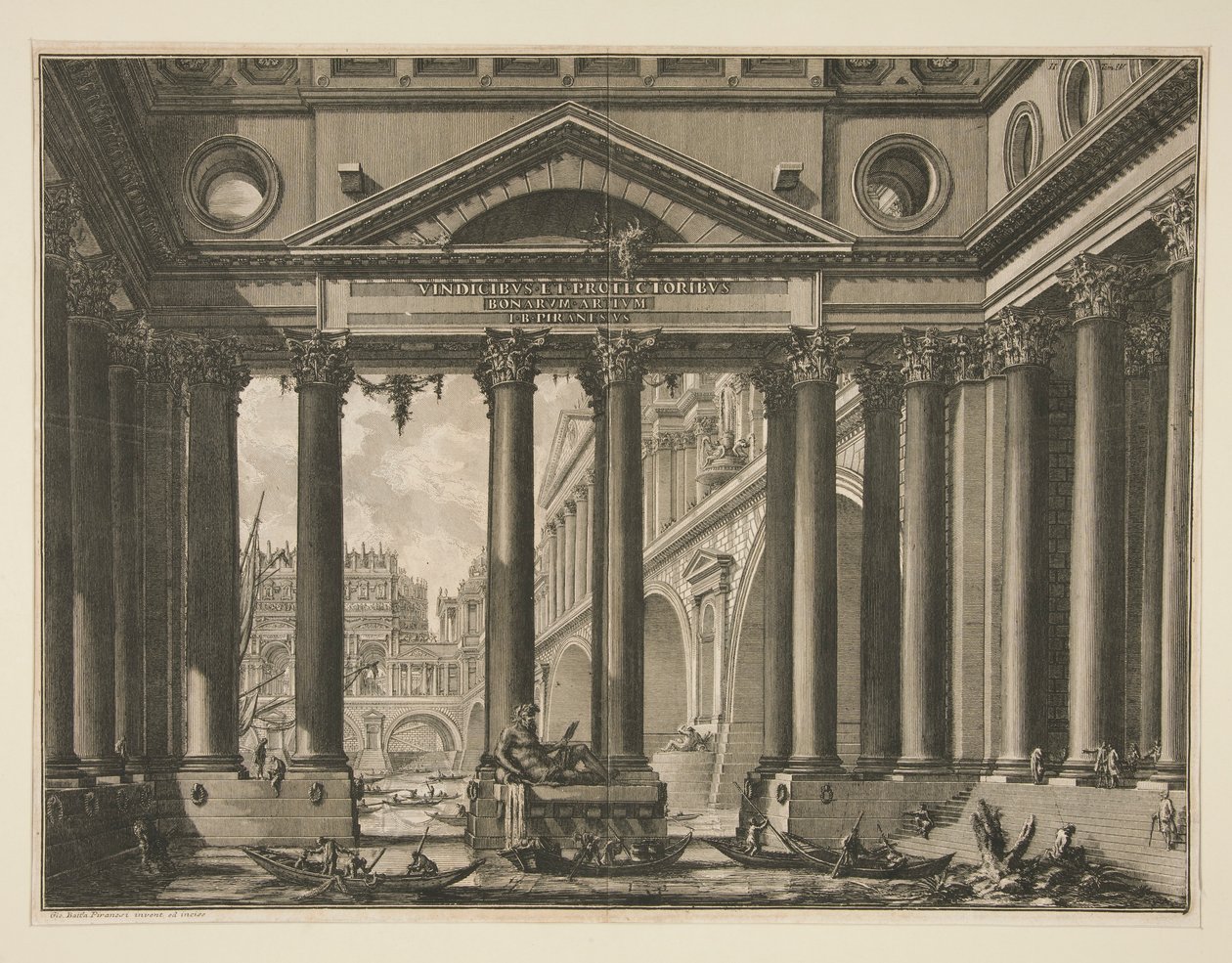 Drugi frontyspis tomu IV Le Antichit? romański autorstwa Giovanni Battista Piranesi