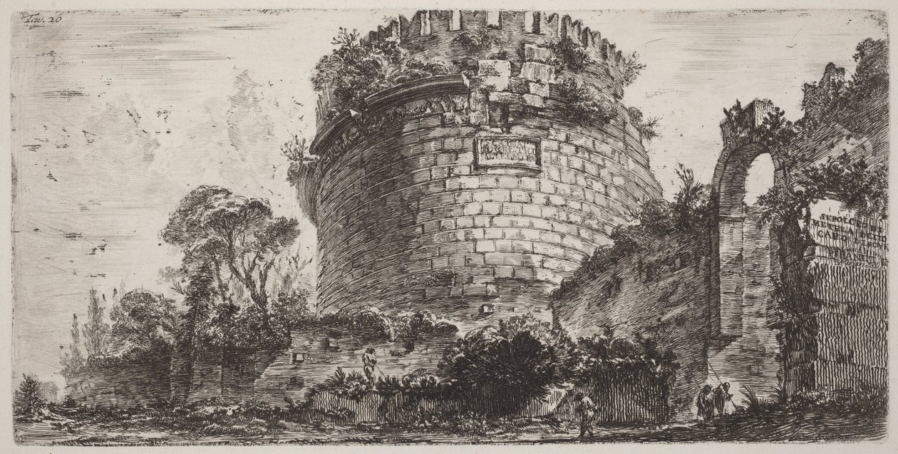 Grobowiec Metelli, zwany Capo di Bove autorstwa Giovanni Battista Piranesi