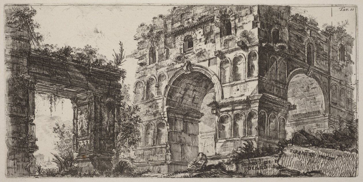Świątynia Diany autorstwa Giovanni Battista Piranesi