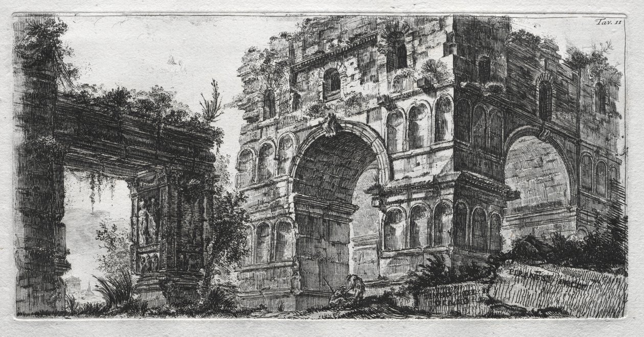 Świątynia Diany. autorstwa Giovanni Battista Piranesi