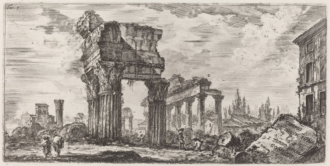 Świątynia Jowisza Gromu autorstwa Giovanni Battista Piranesi