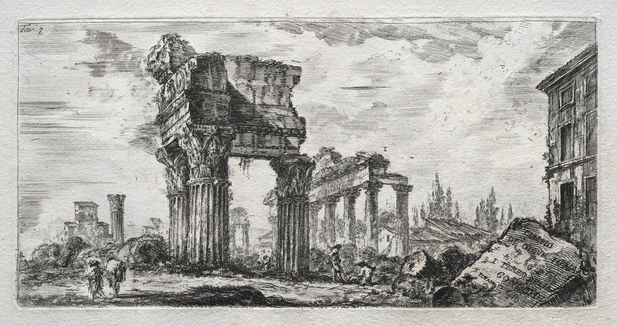 Świątynia Jowisza Gromu. autorstwa Giovanni Battista Piranesi
