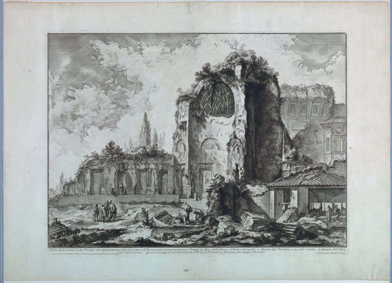 Świątynia Wenus w Rzymie autorstwa Giovanni Battista Piranesi