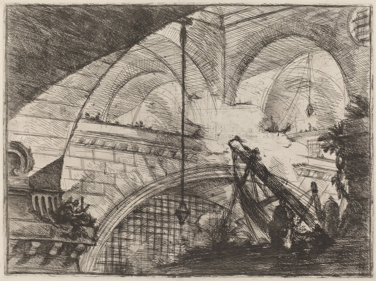Łuk z ornamentem muszli autorstwa Giovanni Battista Piranesi