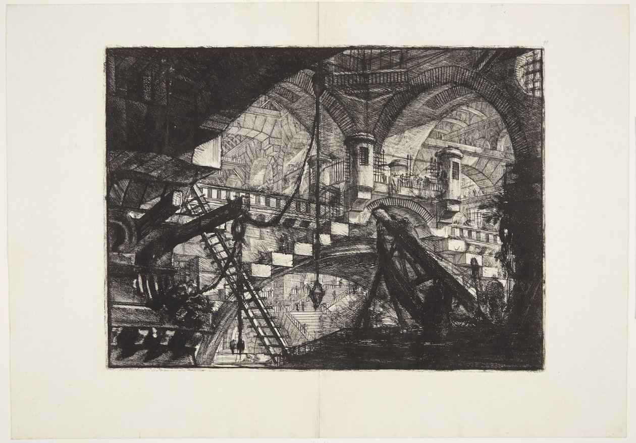 Łuk z ornamentem muszli autorstwa Giovanni Battista Piranesi