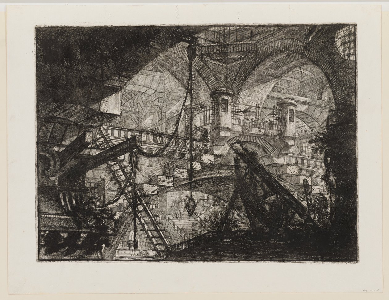 Łuk z ornamentem muszlowym autorstwa Giovanni Battista Piranesi