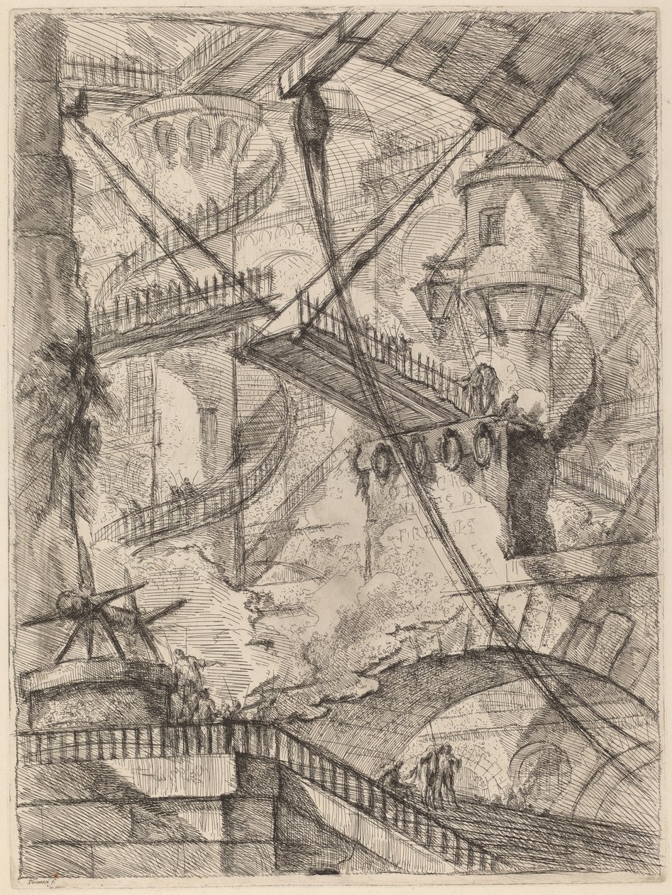 Most zwodzony autorstwa Giovanni Battista Piranesi