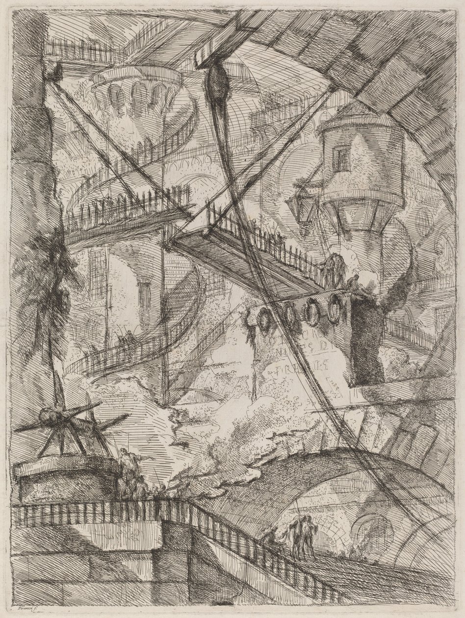 Most zwodzony autorstwa Giovanni Battista Piranesi