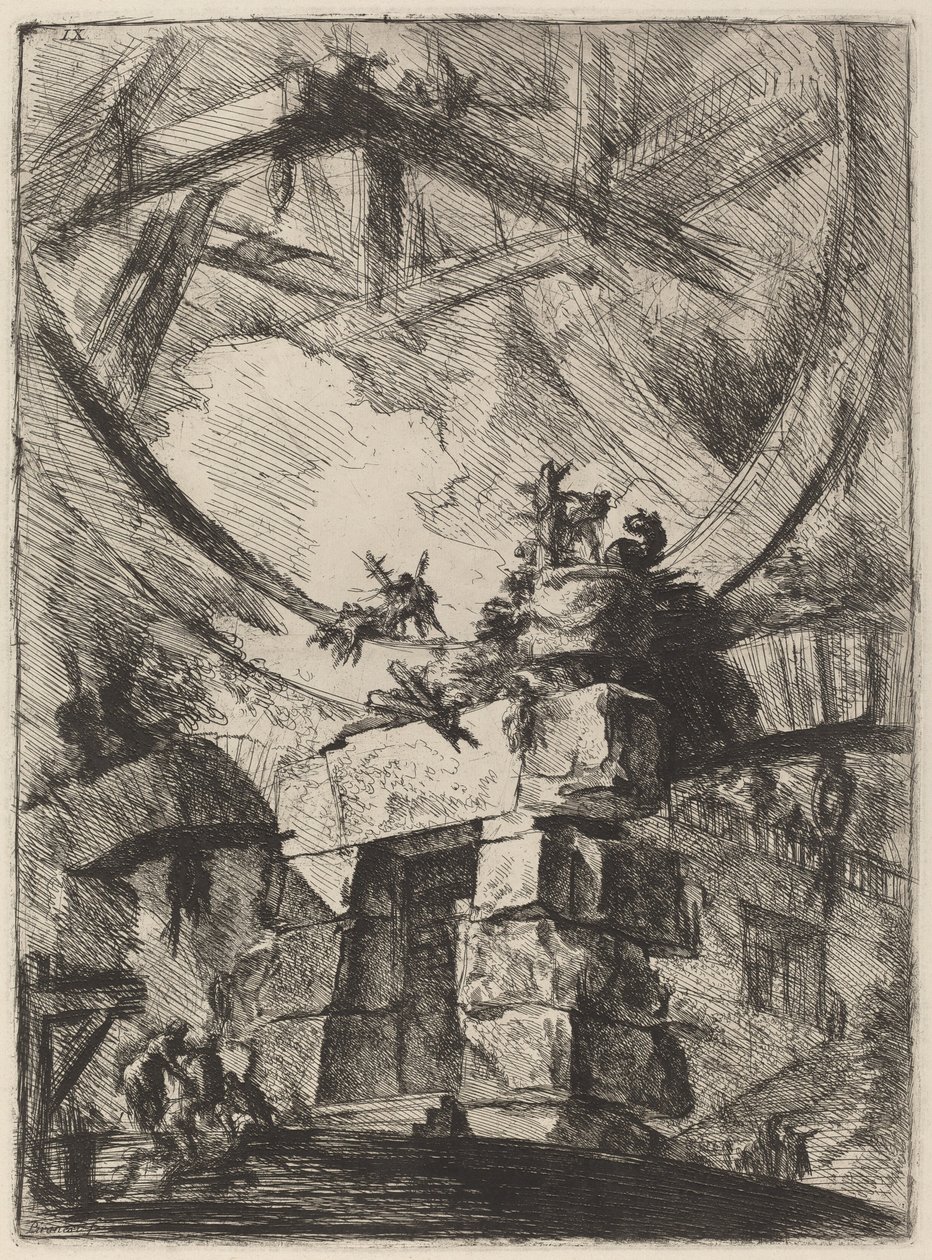 Olbrzymie koło autorstwa Giovanni Battista Piranesi