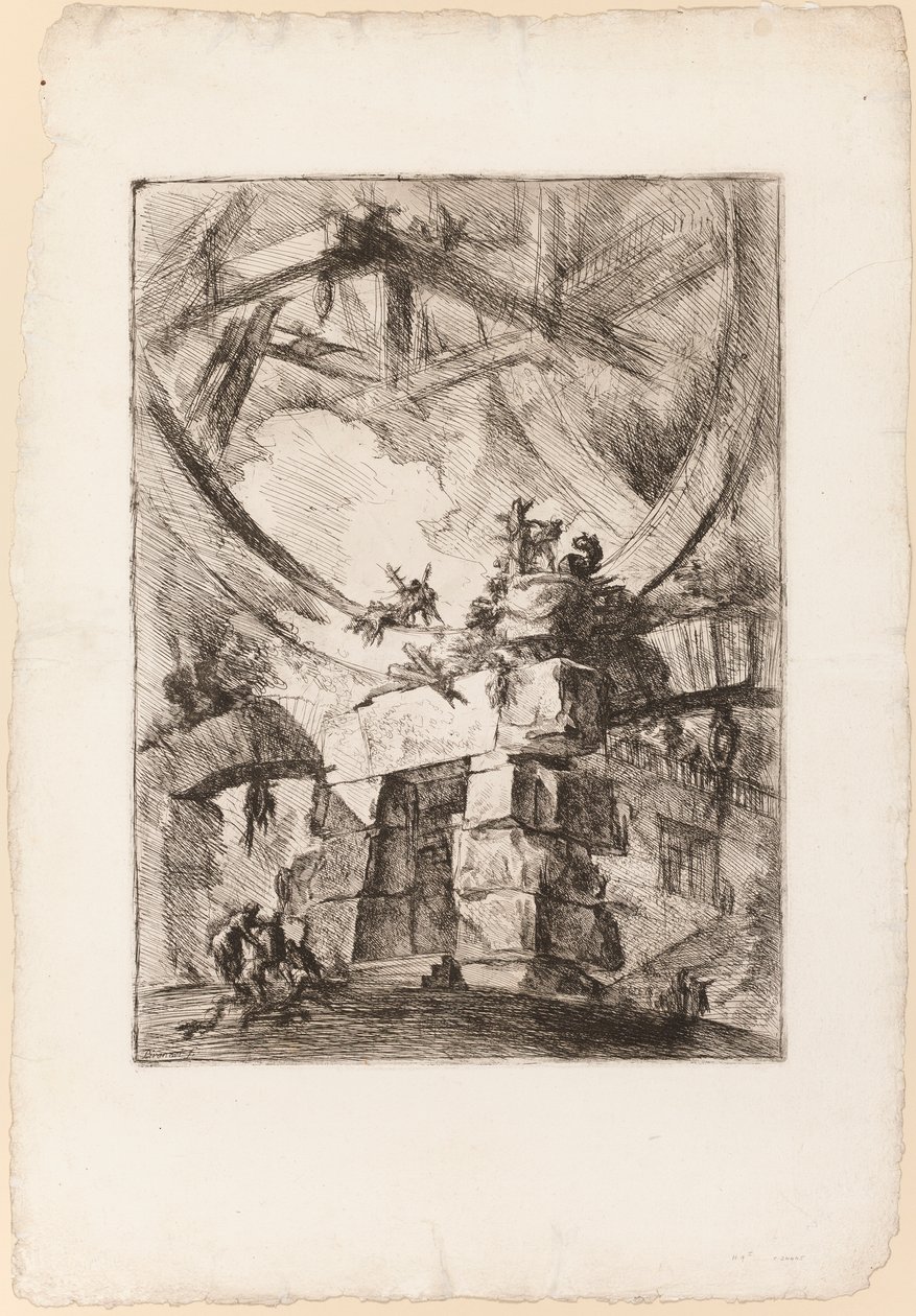 Carceri, tablica 9 autorstwa Giovanni Battista Piranesi
