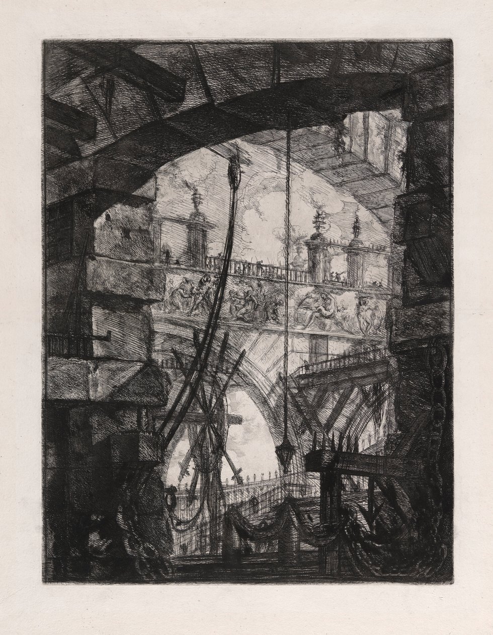 Grand Piazza, tablica 4 z Carceri d autorstwa Giovanni Battista Piranesi