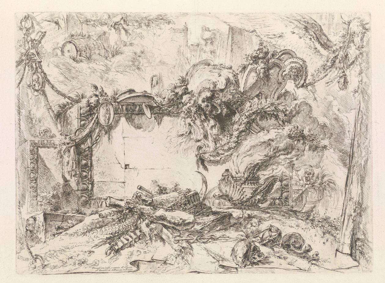 Monumentalna tablica z Grotteschi (Grotesques) autorstwa Giovanni Battista Piranesi