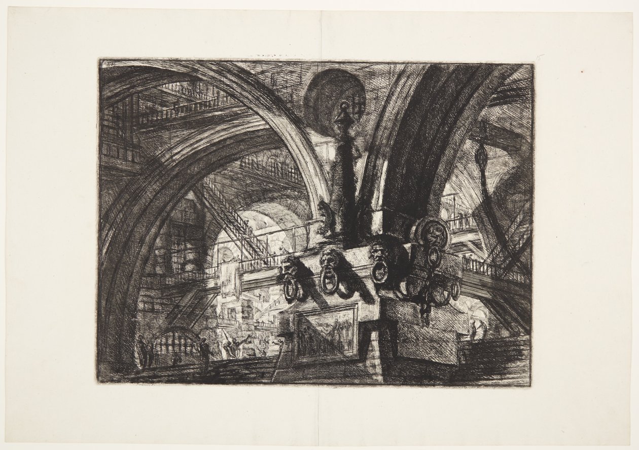 Molo z lampą autorstwa Giovanni Battista Piranesi