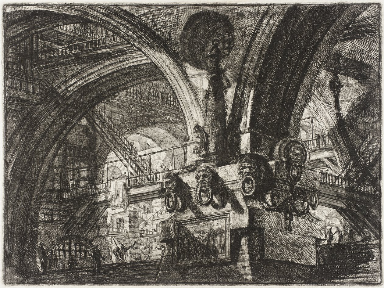 Molo z latarnią autorstwa Giovanni Battista Piranesi
