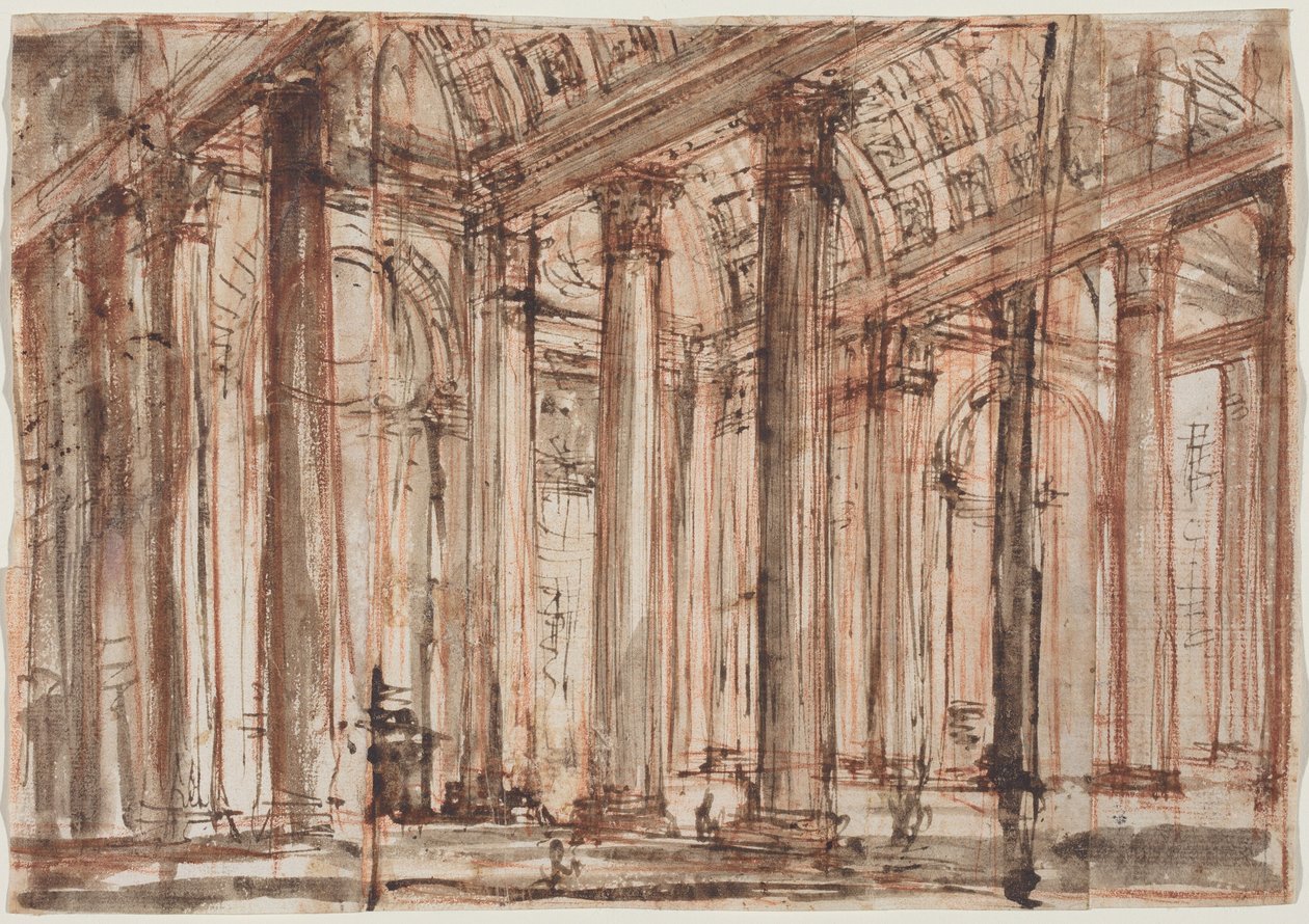 Portyk Panteonu autorstwa Giovanni Battista Piranesi