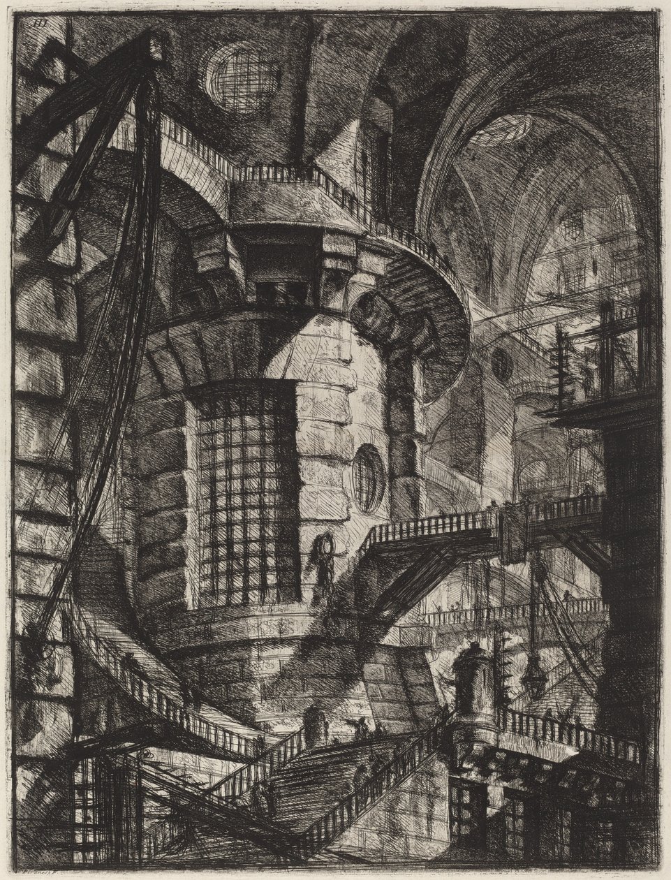 Okrągła Wieża autorstwa Giovanni Battista Piranesi