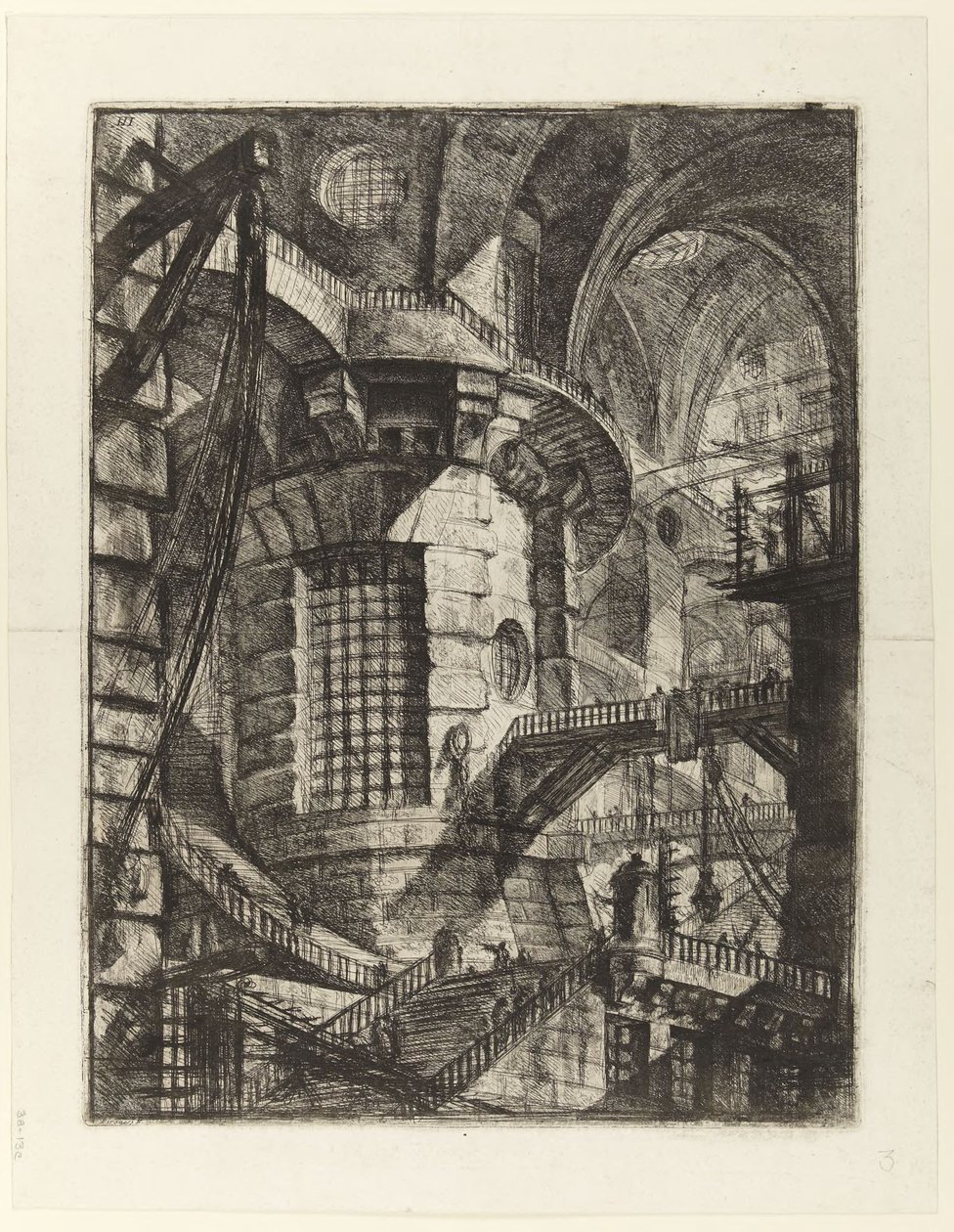 Okrągła wieża autorstwa Giovanni Battista Piranesi
