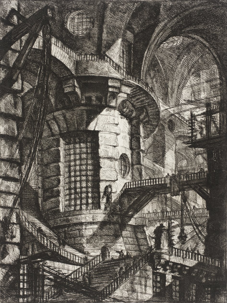 Okrągła wieża autorstwa Giovanni Battista Piranesi