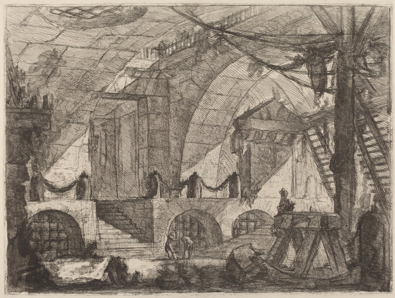 Koń piły autorstwa Giovanni Battista Piranesi