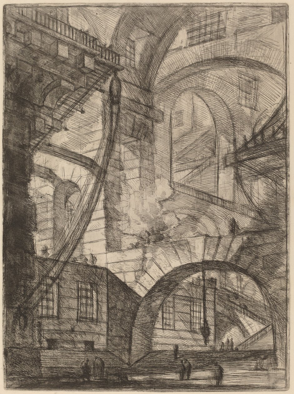 Dymiący ogień autorstwa Giovanni Battista Piranesi