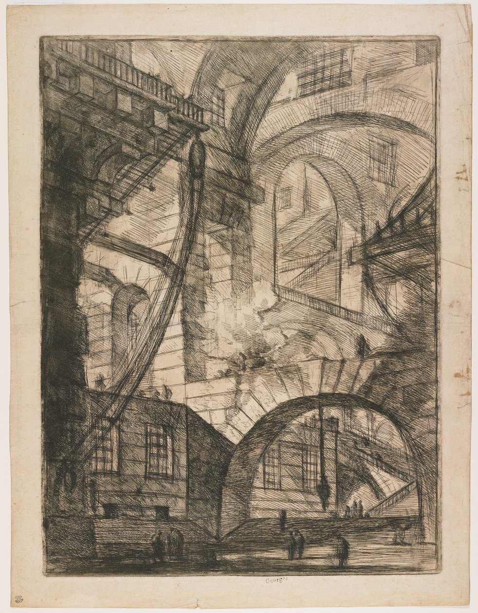Dymiący ogień autorstwa Giovanni Battista Piranesi