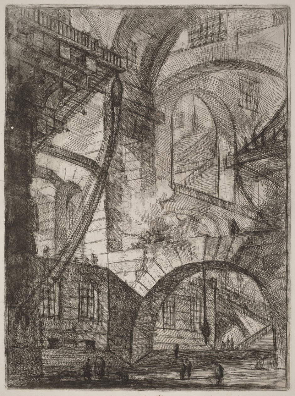 Dymiący ogień autorstwa Giovanni Battista Piranesi