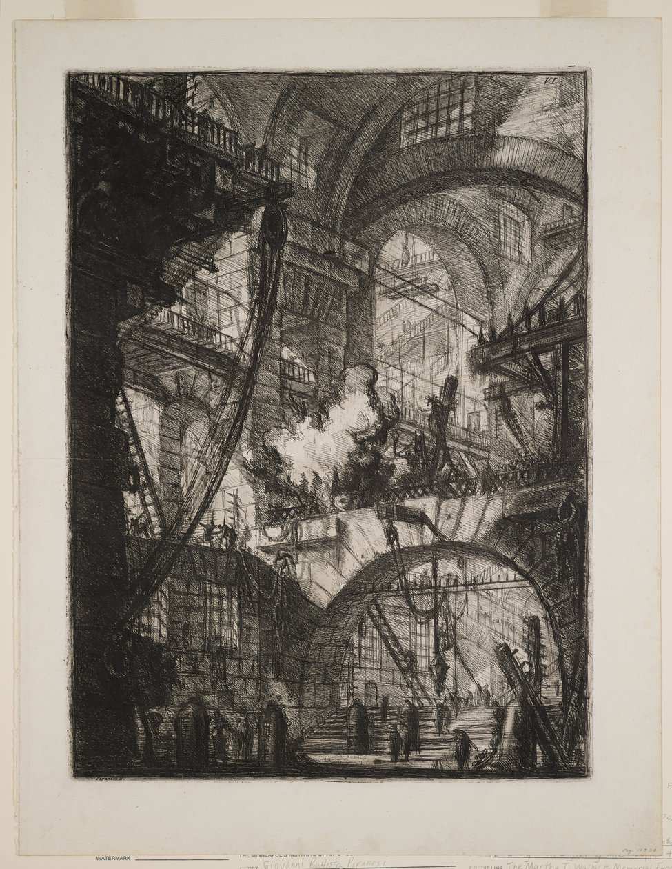 Dymiący ogień autorstwa Giovanni Battista Piranesi