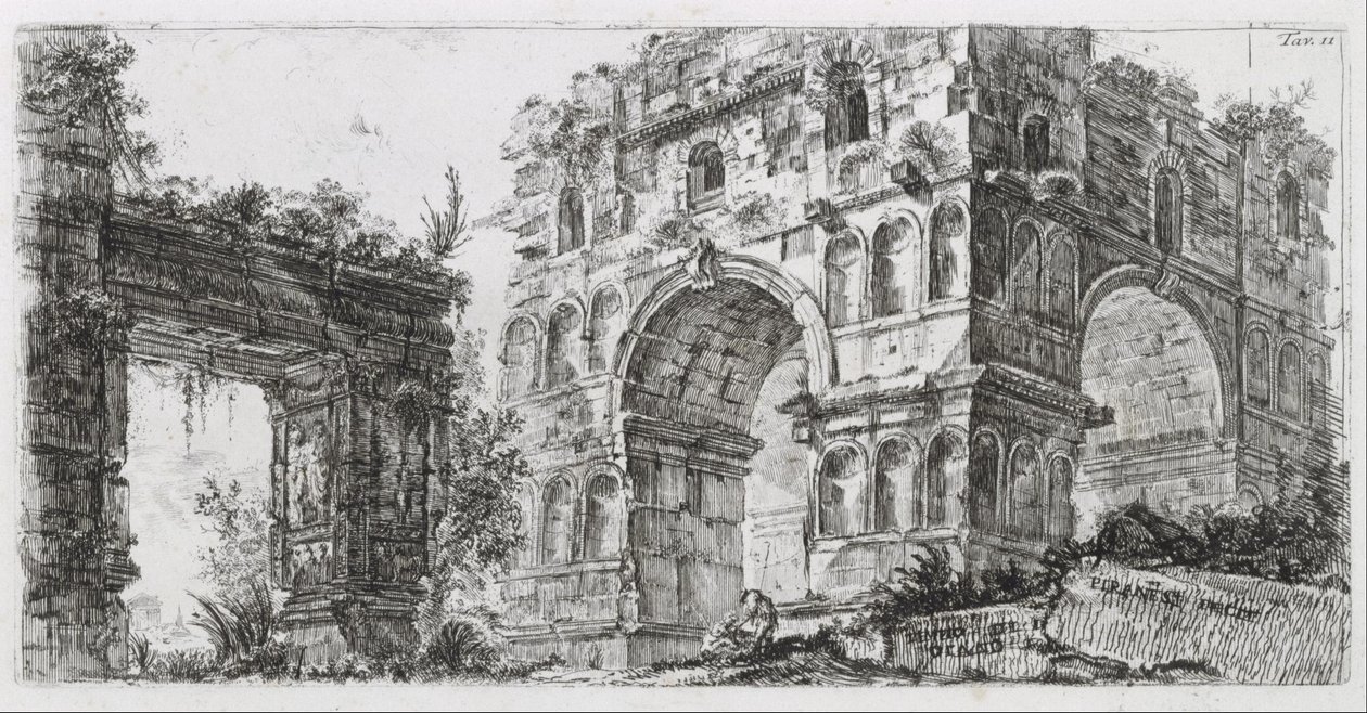 Świątynia Diany autorstwa Giovanni Battista Piranesi