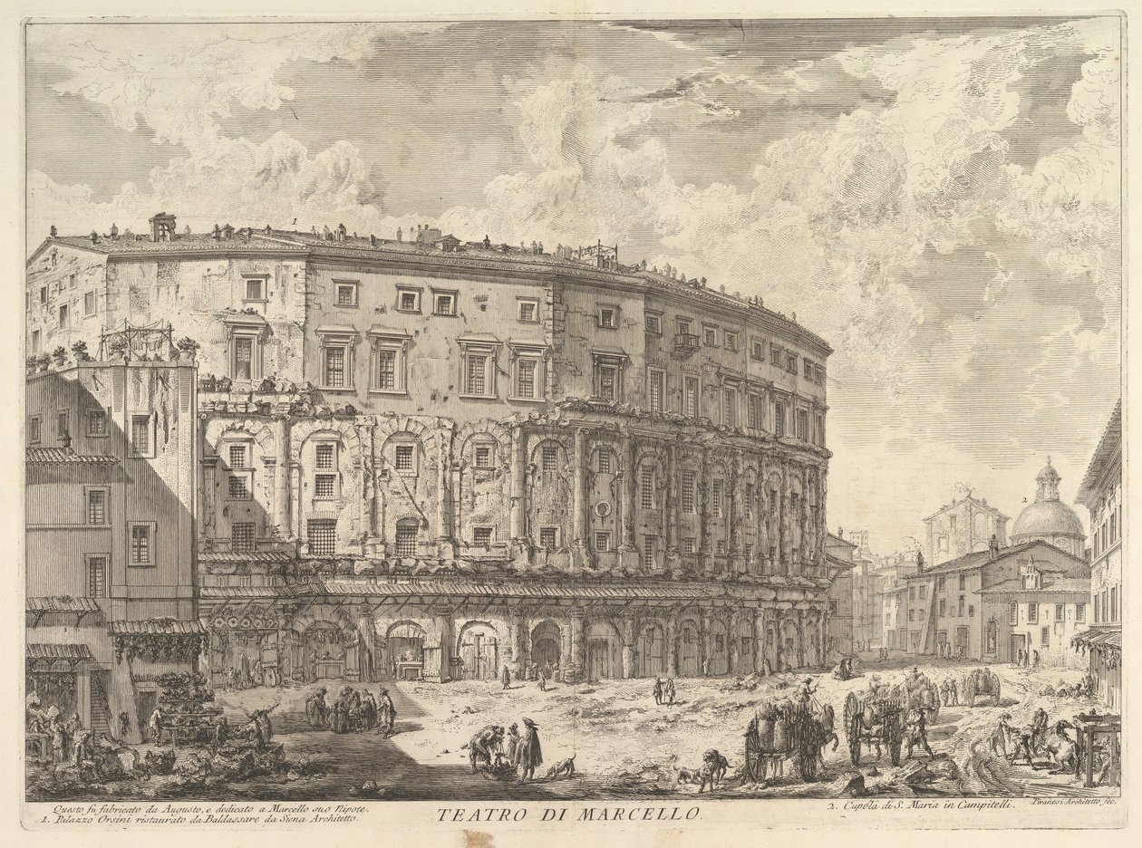 Teatr Marcellusa Teatr Marcellusa, ca. 1757. autorstwa Giovanni Battista Piranesi