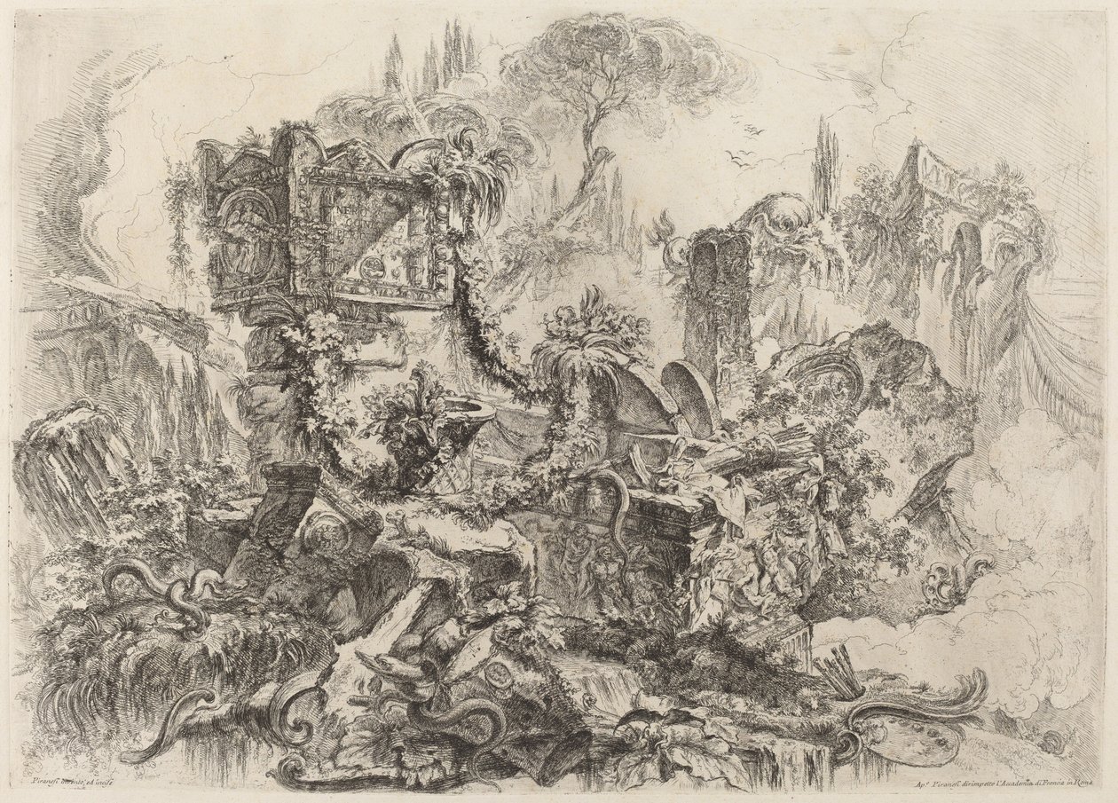 Grób Nerona autorstwa Giovanni Battista Piranesi