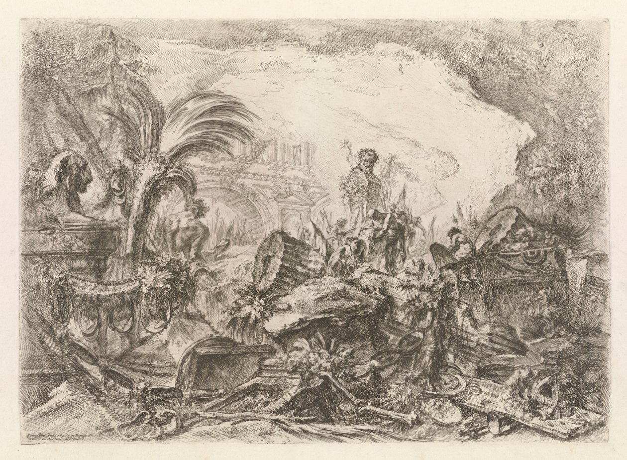 Łuk Triumfalny z Grotteschi (Grotesques) autorstwa Giovanni Battista Piranesi