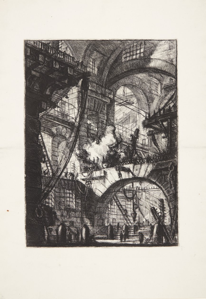 Dymiący ogień autorstwa Giovanni Battista Piranesi