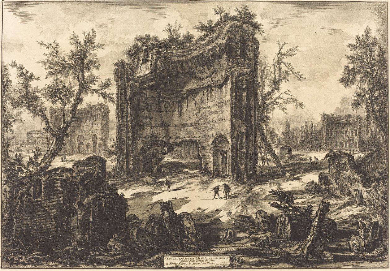 Widok ... Term Tytusa autorstwa Giovanni Battista Piranesi