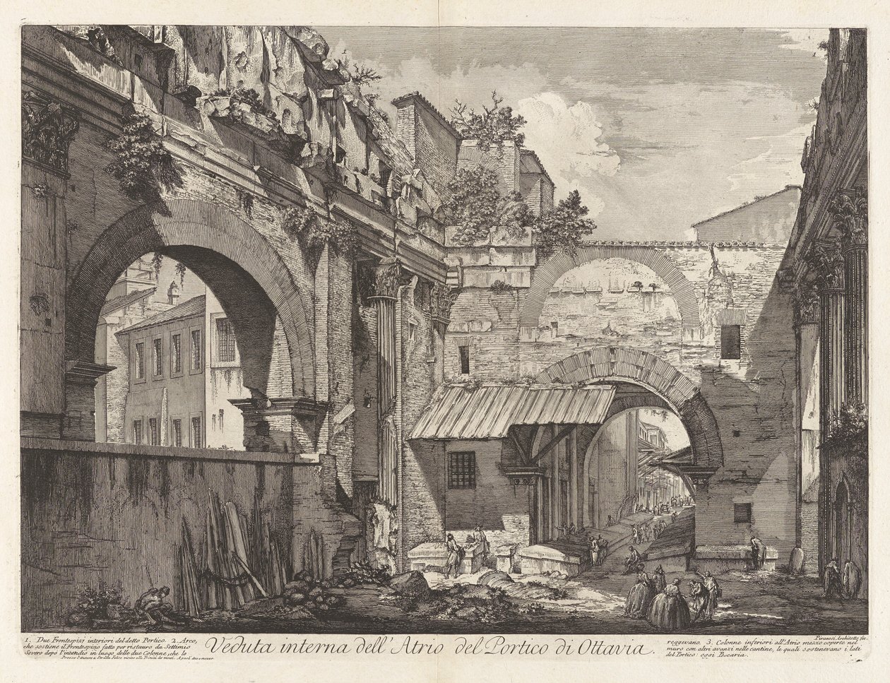 Widok wewnętrzny autorstwa Giovanni Battista Piranesi