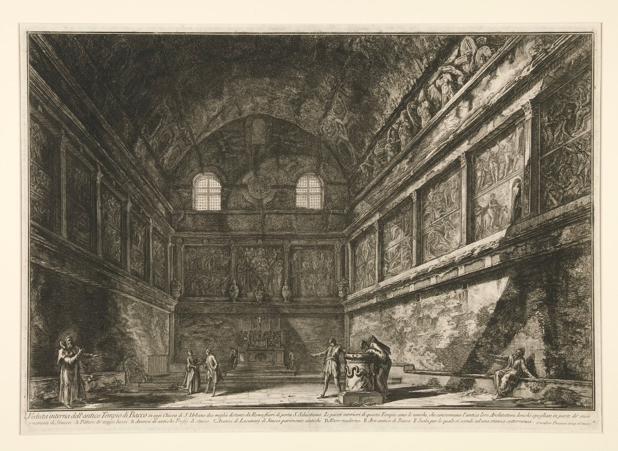 Widok wewnętrzny autorstwa Giovanni Battista Piranesi