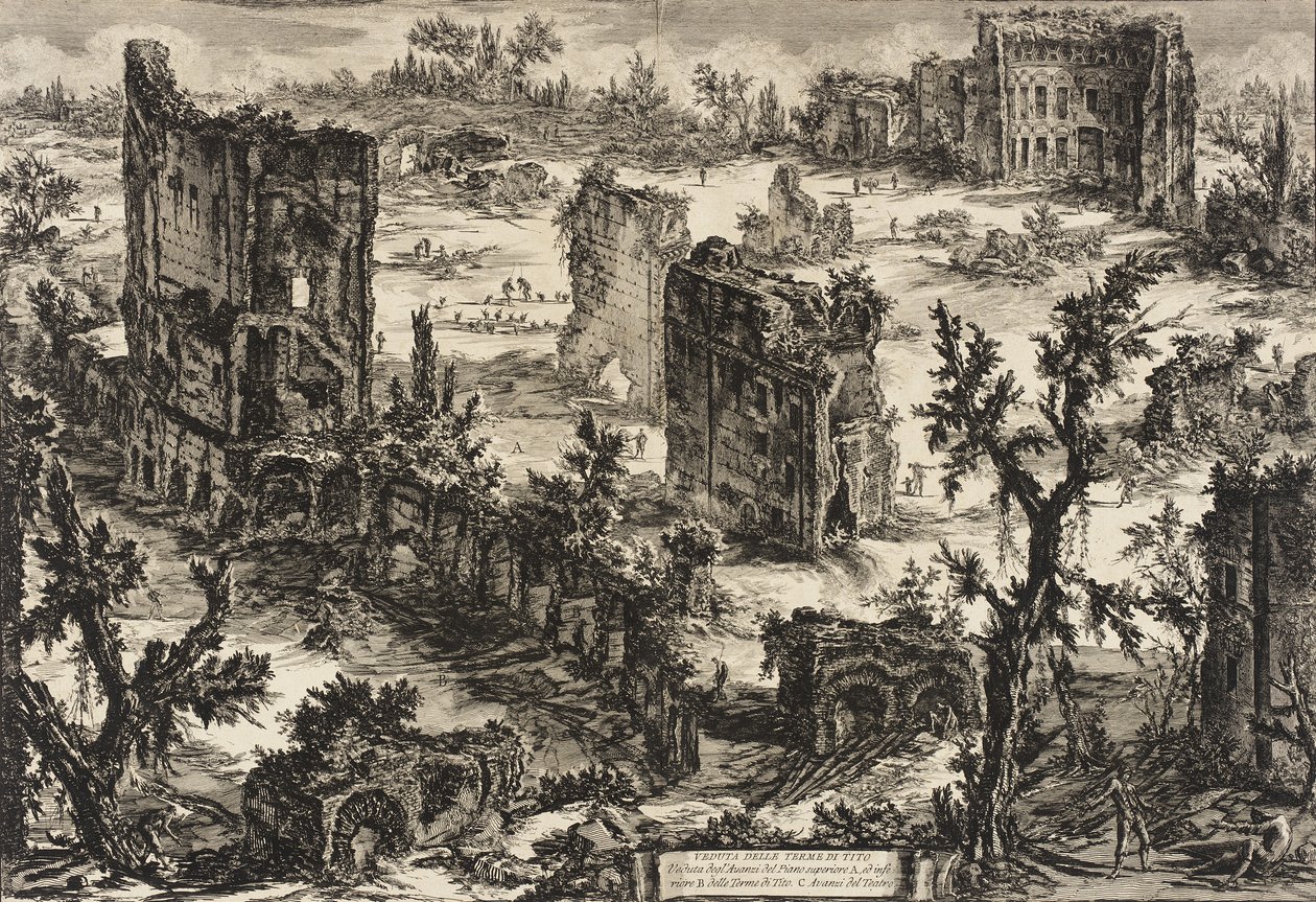 Widok term Tytusa autorstwa Giovanni Battista Piranesi