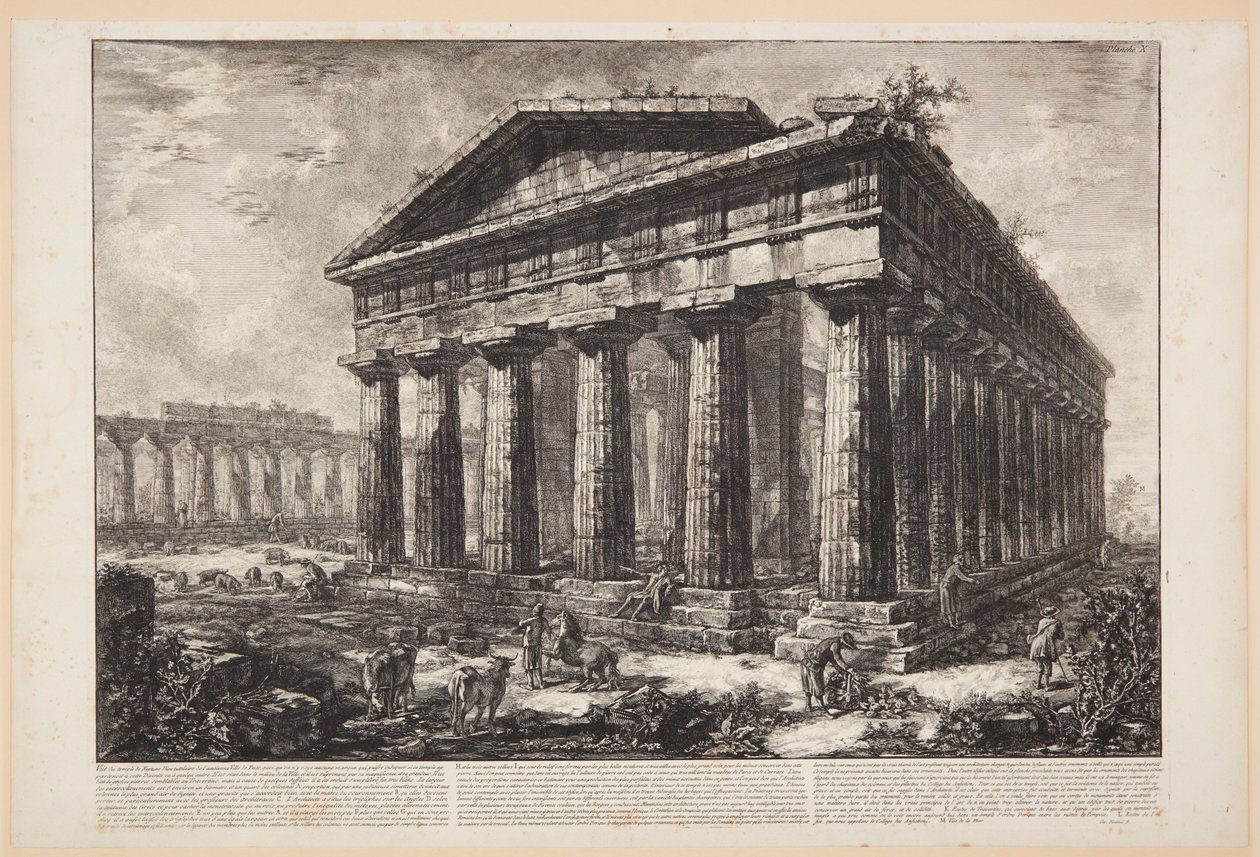 Widok świątyni Neptuna [...] autorstwa Giovanni Battista Piranesi