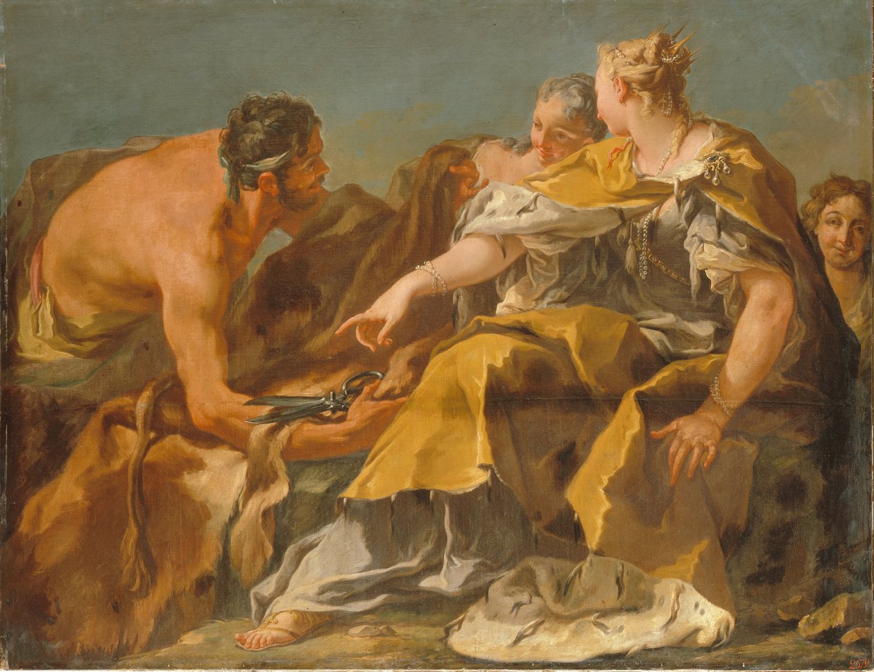 Dido buduje Kartaginę autorstwa Giovanni Battista Pittoni