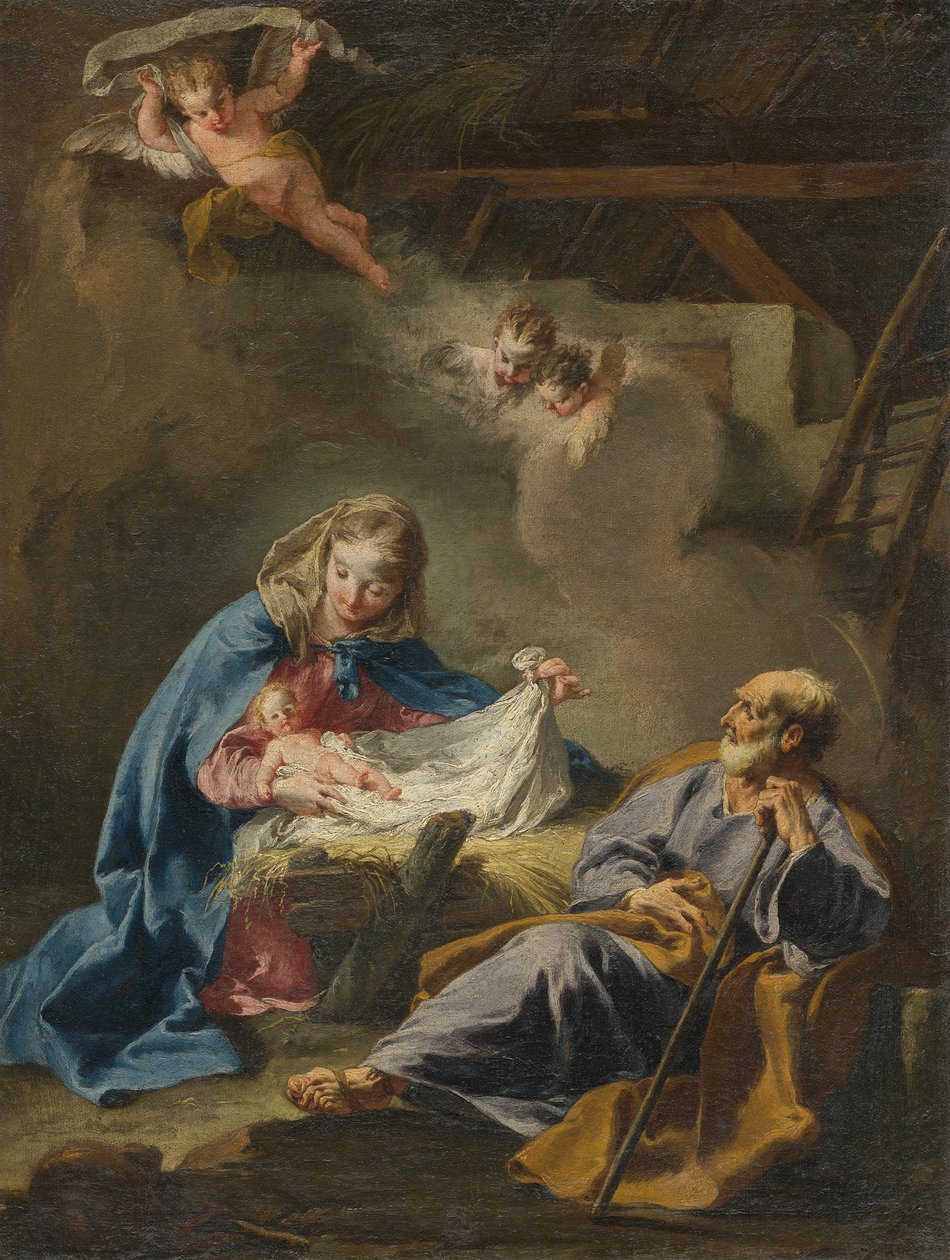 Narodzenie Chrystusa autorstwa Giovanni Battista Pittoni