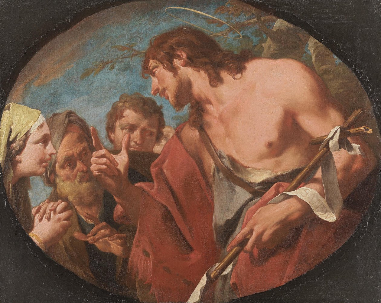 Predigt Johannes des Täufers autorstwa Giovanni Battista Pittoni