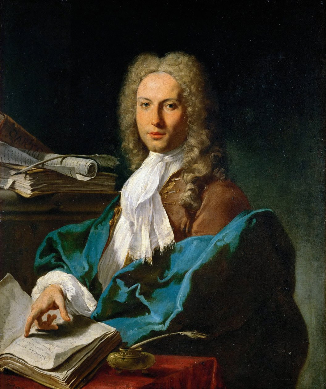 Rokoko: Portret matematyka par. Pittoniego, Giovan Battista (1687-1767), ok. 201 1740. Olej na płótnie, 93x81. Muzeum Historii Sztuki, Wiedeń autorstwa Giovanni Battista Pittoni
