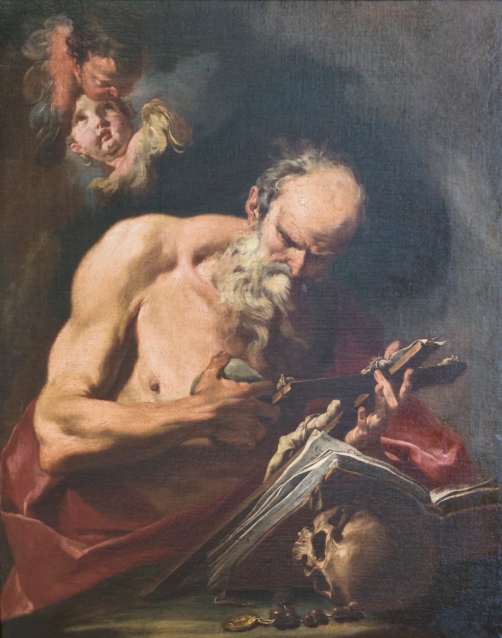 Św. Hieronim autorstwa Giovanni Battista Pittoni